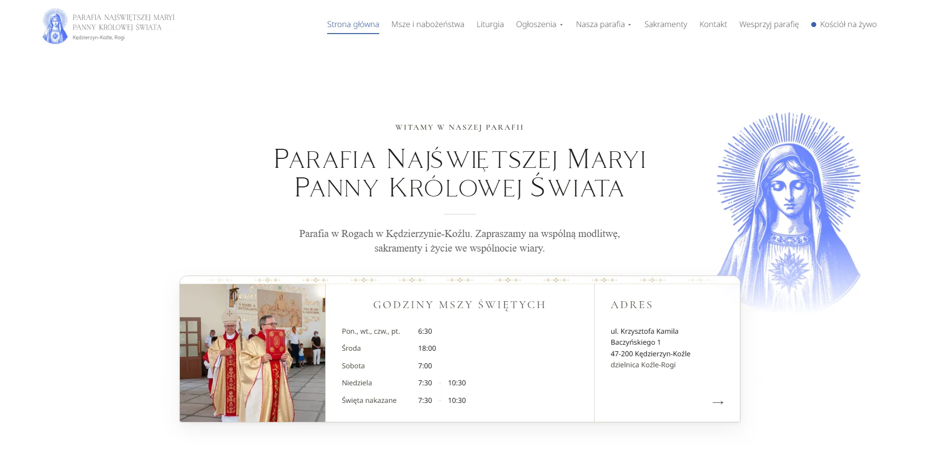 Strona parafii w Kędzierzynie-Koźlu - okładka case study